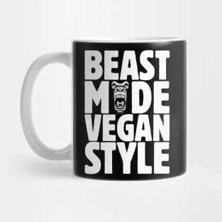 Beast Mode Vegan Gorilla Mug